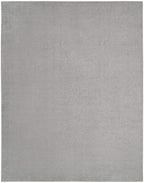 Nourison Essentials Indoor/Outdoor Silver Grey 12' X 15' Area Rug, Easy Cleaning, Non Shedding, Bed Room, Living Room, Dining Room, Backyard, Deck, Patio (12X15)