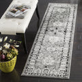 SAFAVIEH Vintage Hamadan Collection Runner Rug - 23 x 8, Grey & Black, Oriental Traditional Persian Design, Non-Shedding & Eas