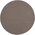 Nourison Positano Indoor/Outdoor Natural 8' X Round Area Rug, Easy Cleaning, Non Shedding, Bed Room, Living Room, Dining Room, B