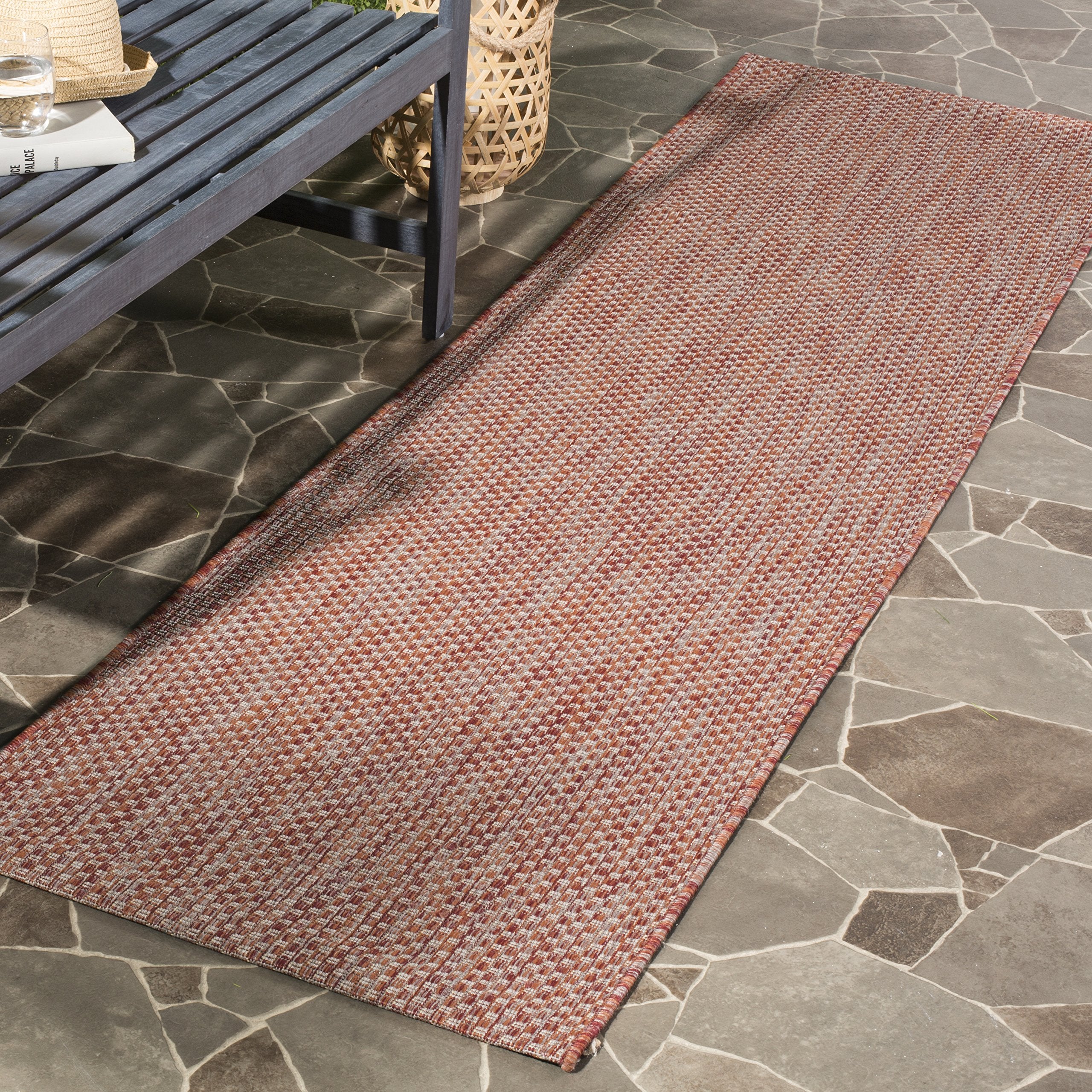 Safavieh Courtyard Collection Cy8521 Indoor/ Outdoor Splashpoof Easy Scrubbing Patio Backyard Mudroom Runner-Rug, 2' 3' X 22' Re