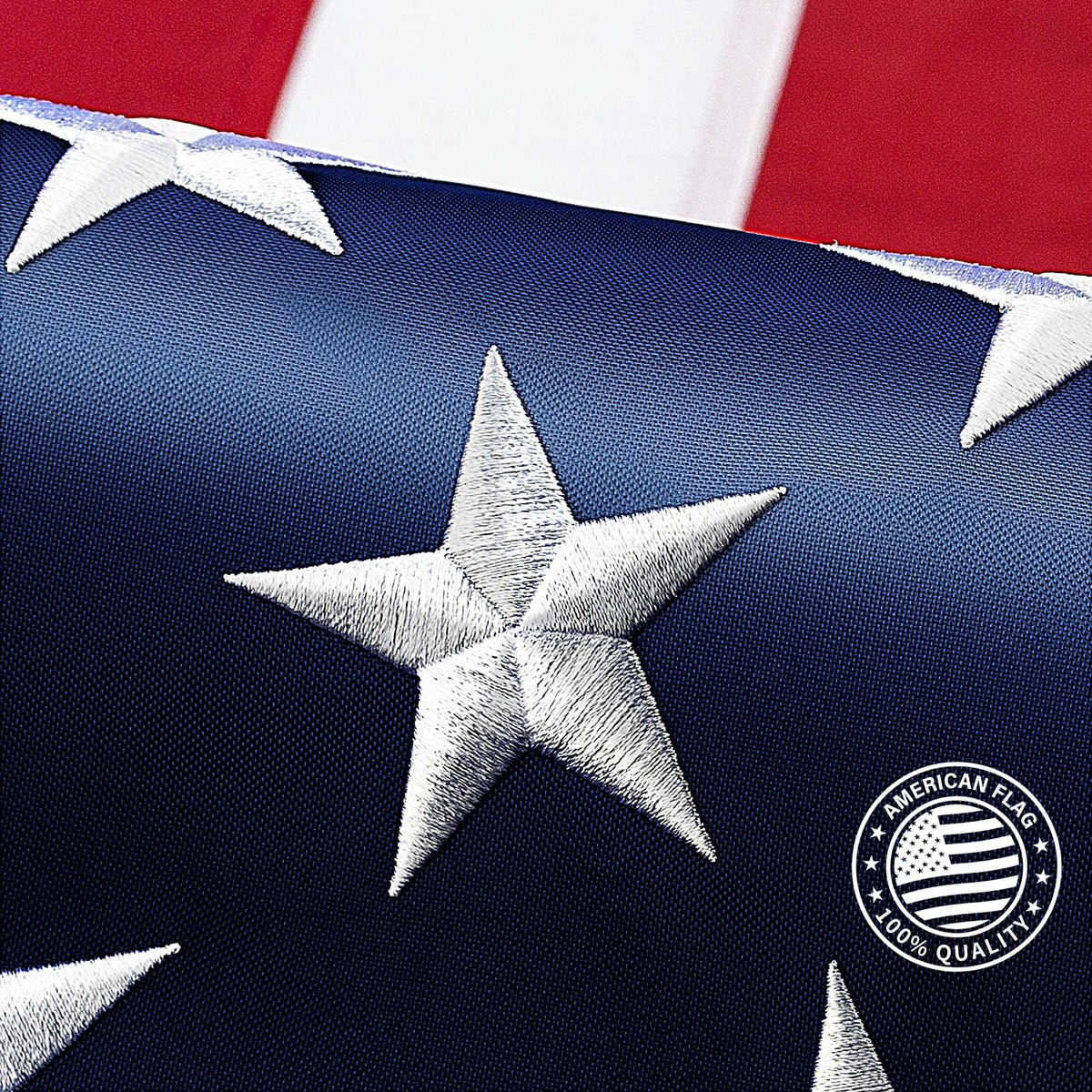 American Flag 3 X 5 Ft, Made For High Wind, Heavy Duty Us Flags For Outside, Durable Nylon Usa Flag With Luxury Embroidered Star
