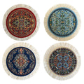 Set of 4 Round Dollhouse Rugs - Miniature Carpets for Dolls 5