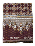 Mandhania MayurPankh Solapuri Chaddars 100% Cotton Dailyuse Single Bed Blanket Pack of 1  Multicolor