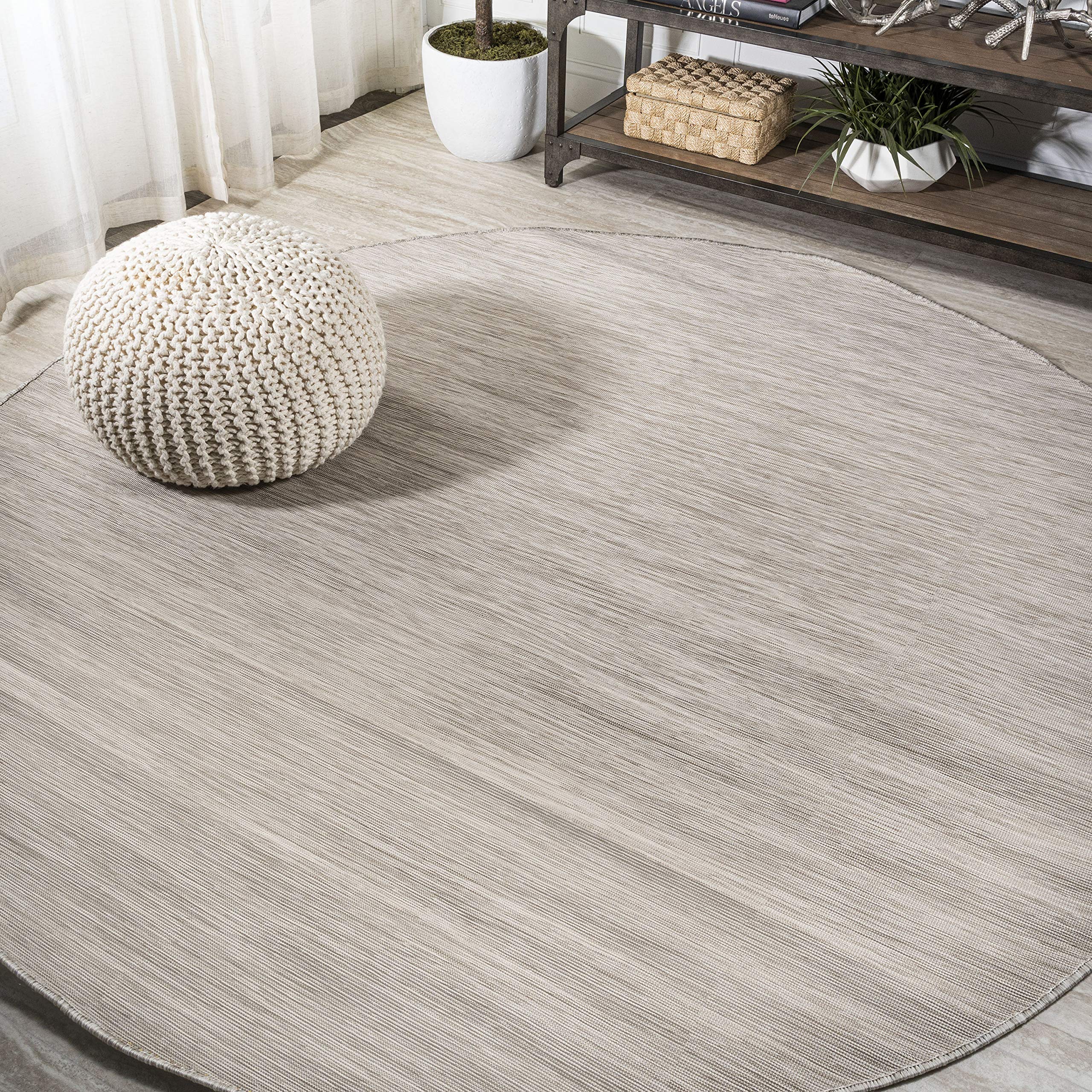 Jonathan Y Tsn100E-6R Ethan Modern Flatweave Solid -Indoor/Outdoor Area Rug, Casual, Contemporary, Coastal Easy-Cleaning,Bedroom
