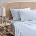 Tommy Bahama - King Sheets, Cotton Percale Bedding Set, Crisp & Cool, Stylish Bedding Set (Koya Bay Blue, King)