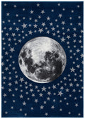 SAFAVIEH Carousel Kids Collection Accent Rug - 2 x 3, Navy & Grey, Non-Shedding & Easy Care, Ideal for High Traffic Areas for 