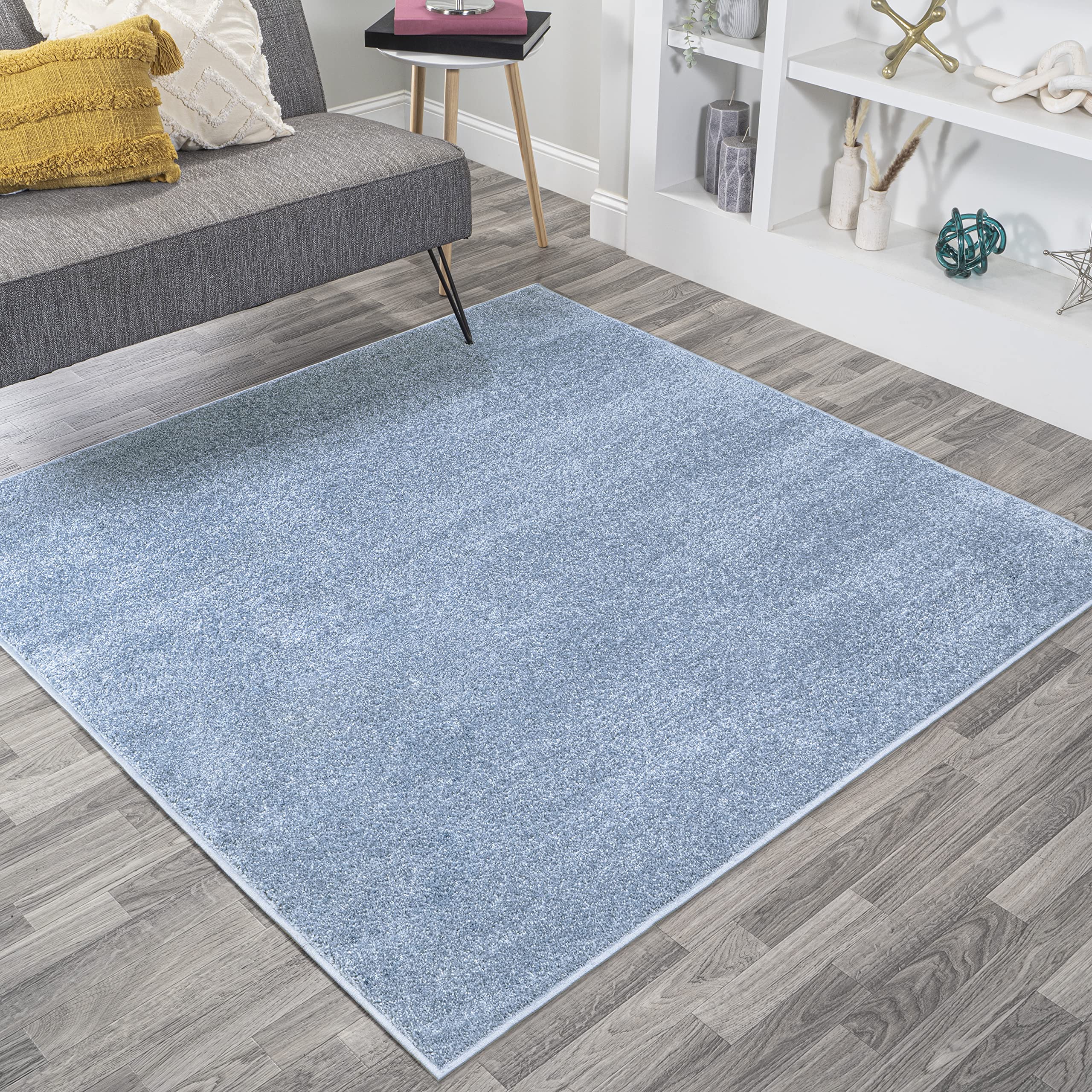 JONATHAN Y SEU100F-9SQ Haze Solid Low-Pile Indoor Area Rug, Coastal, Bohemian, Minimalist, Classic, Casual for Bedroom,Kitchen,L