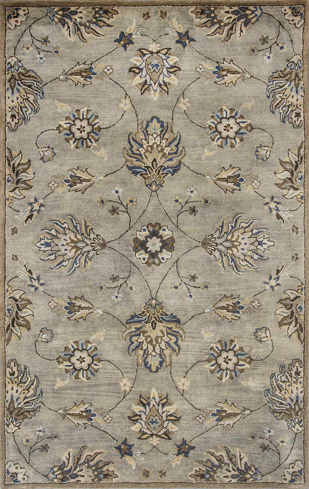 HomeRoots Decor 5' x 8' Wool Grey Area Rug