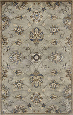 HomeRoots Decor 5' x 8' Wool Grey Area Rug
