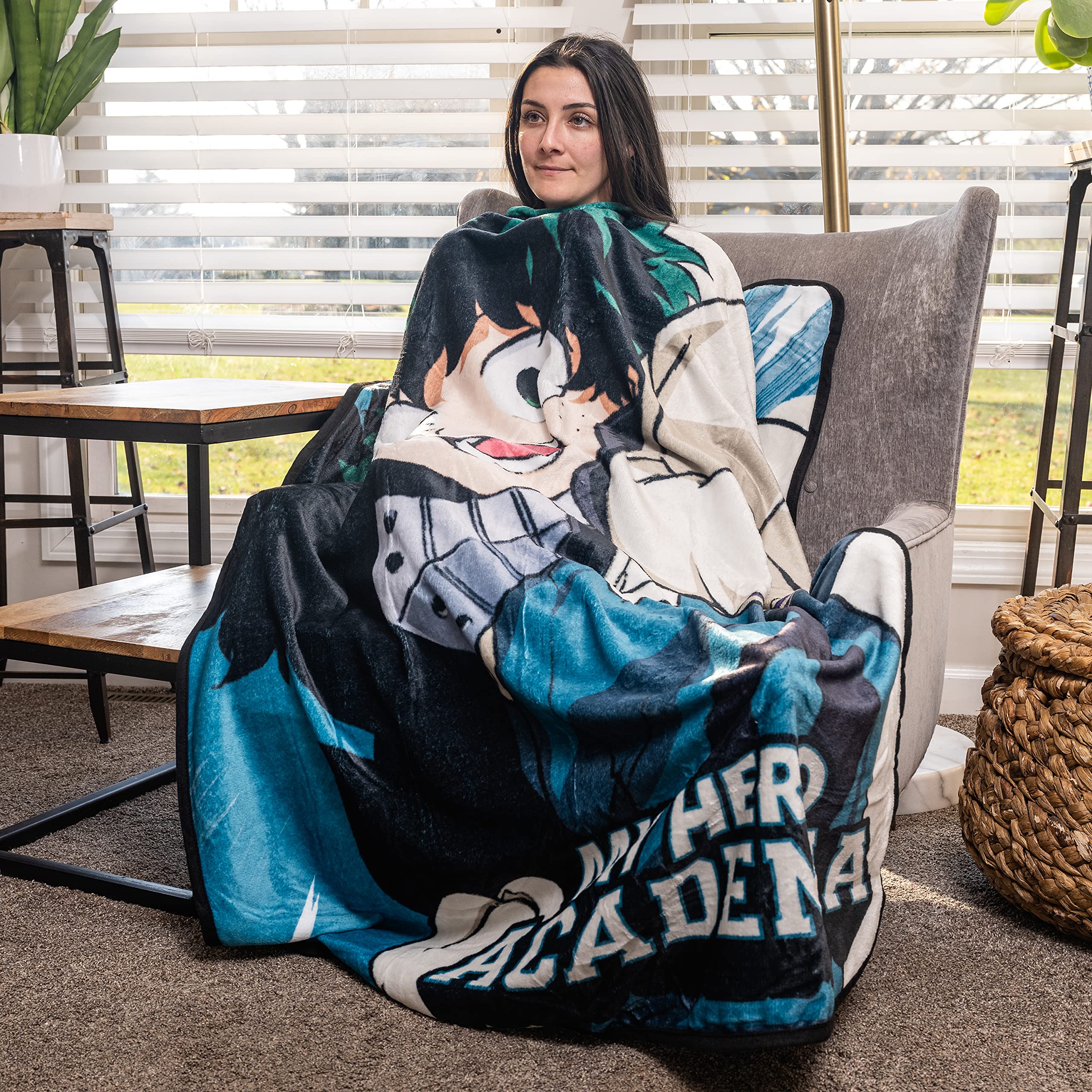 My Hero Academia Blanket Villain Fleece -Soft And Warm [45X60 Inches] | Bedding For Fans To Join The League | Long Nights Binge