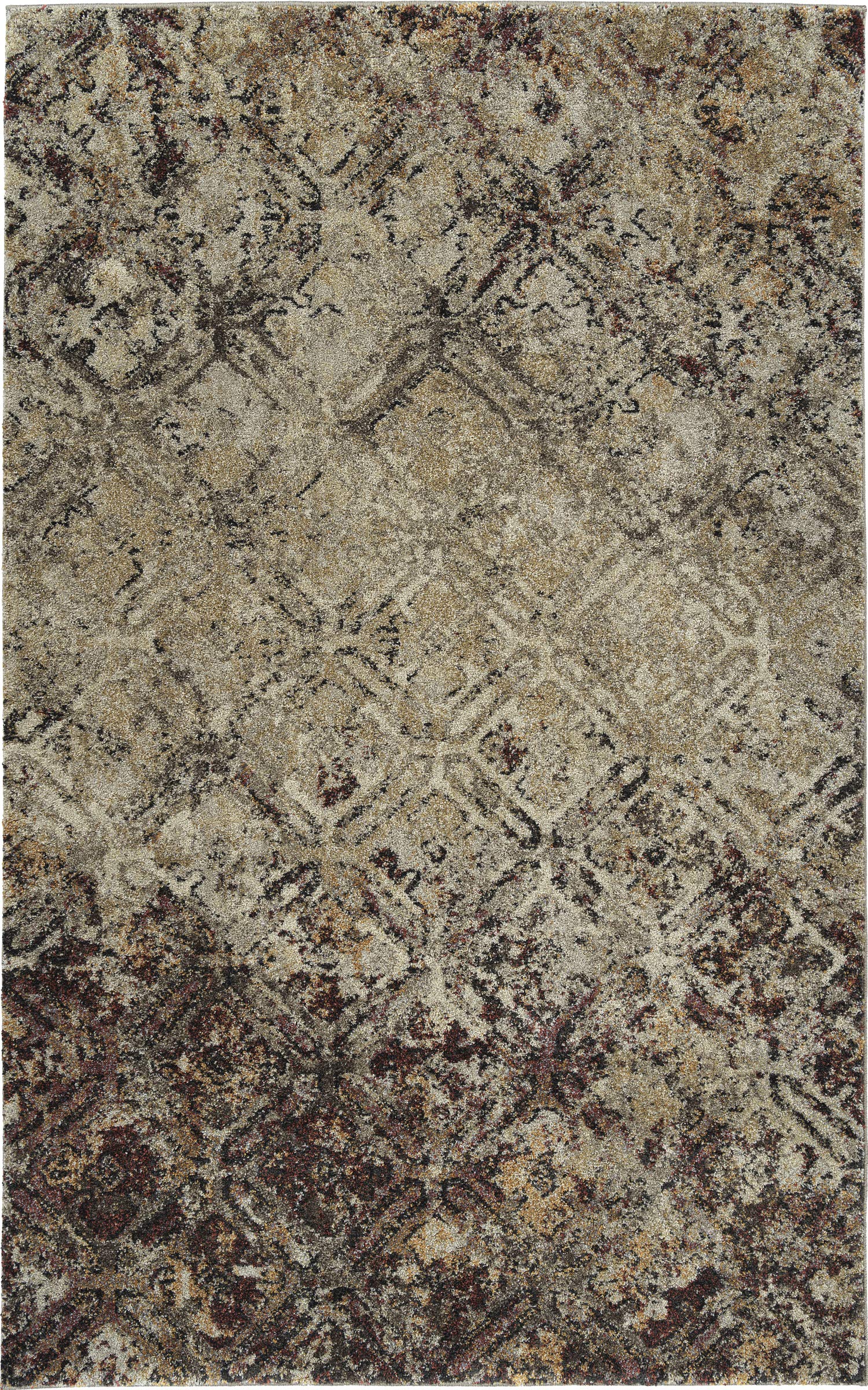Addison Rugs Plano35 Area Rug, 3'3"X5'3", Brown