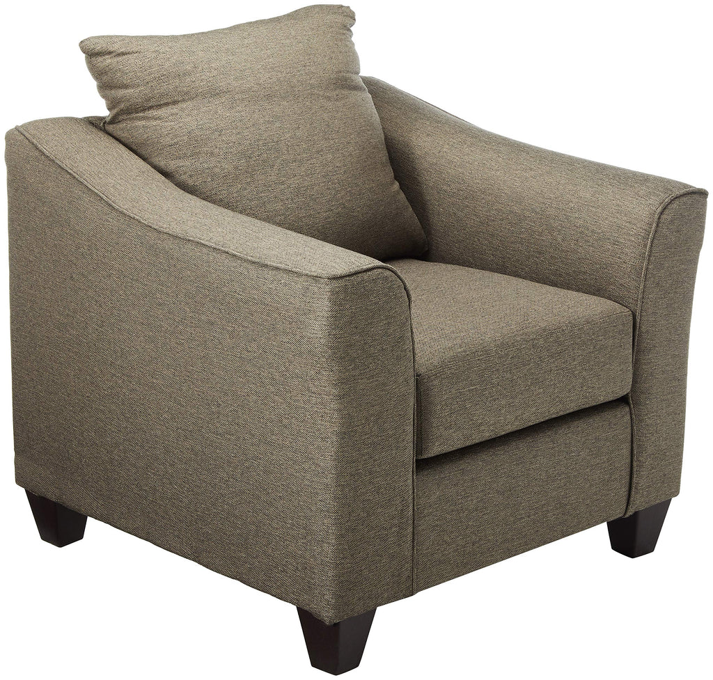 Salizar Upholstered Chair with Flared Arms Grey and Dark Espresso