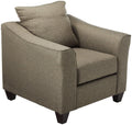 Salizar Upholstered Chair with Flared Arms Grey and Dark Espresso