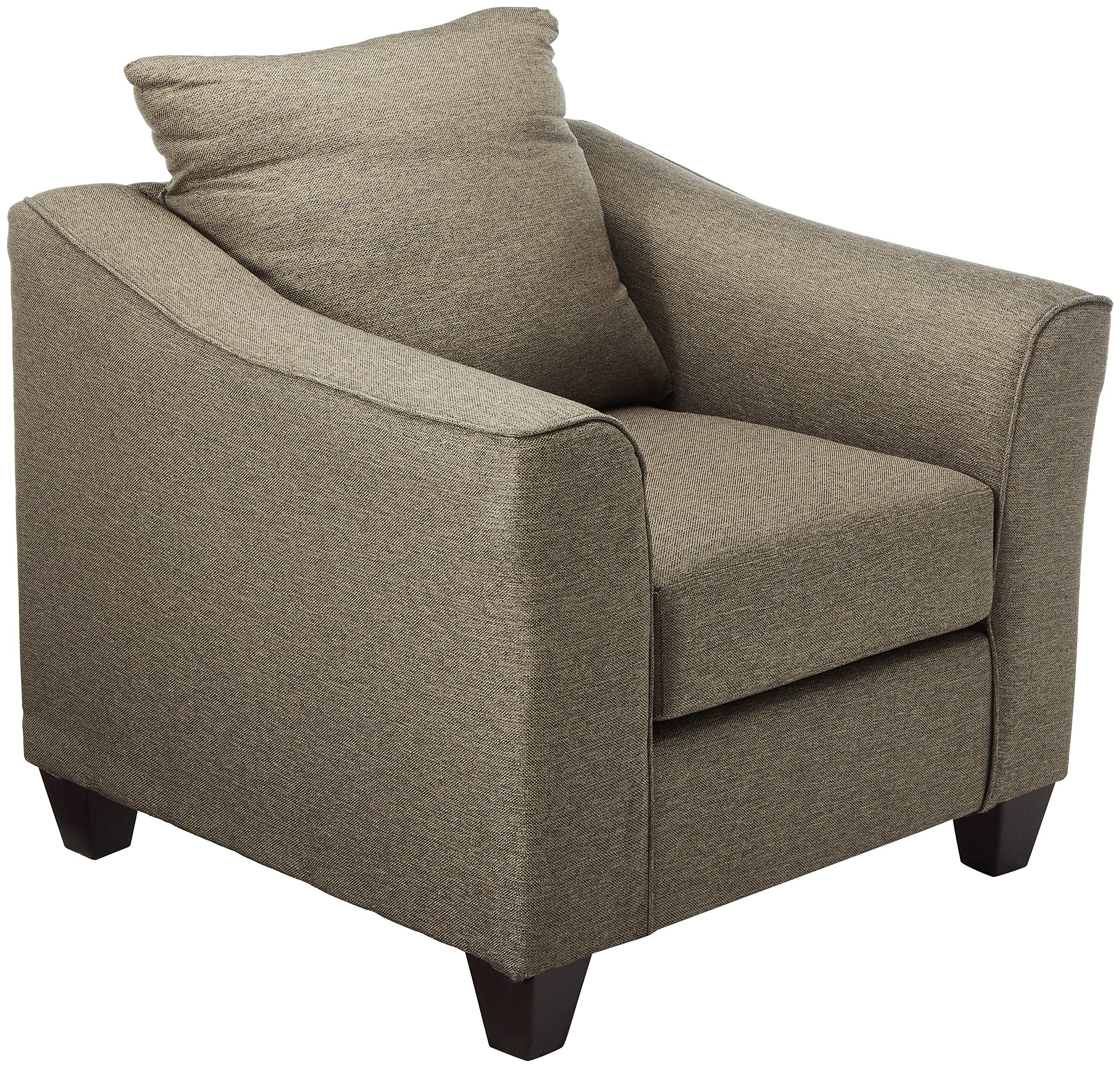 Salizar Upholstered Chair with Flared Arms Grey and Dark Espresso