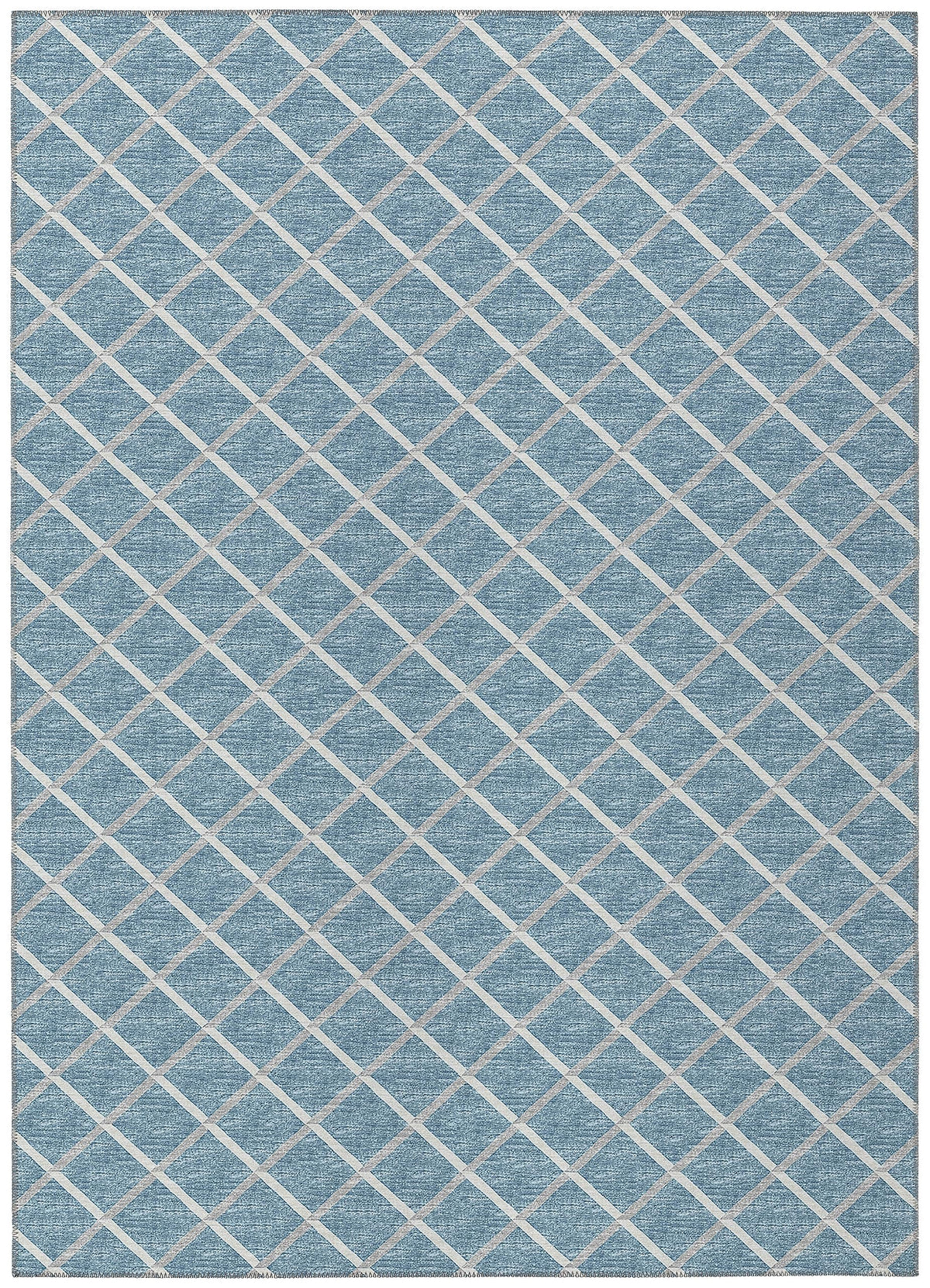 Dalyn Rugs York Yo1 Sky Blue 8' X 10' Indoor Outdoor Area Rug, Easy Clean, Machine Washable, Non Shedding, Bedroom, Living Room, Dining Room, Kitchen, Patio Rug