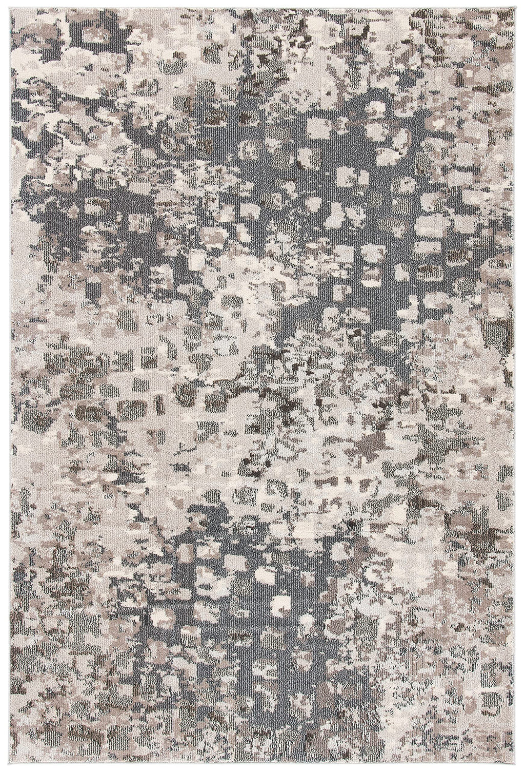 Safavieh Madison Collection Accent Rug - 3' X 5', Grey & Beige, Boho Abstract Design, Non-Shedding & Easy Care, Ideal For High T