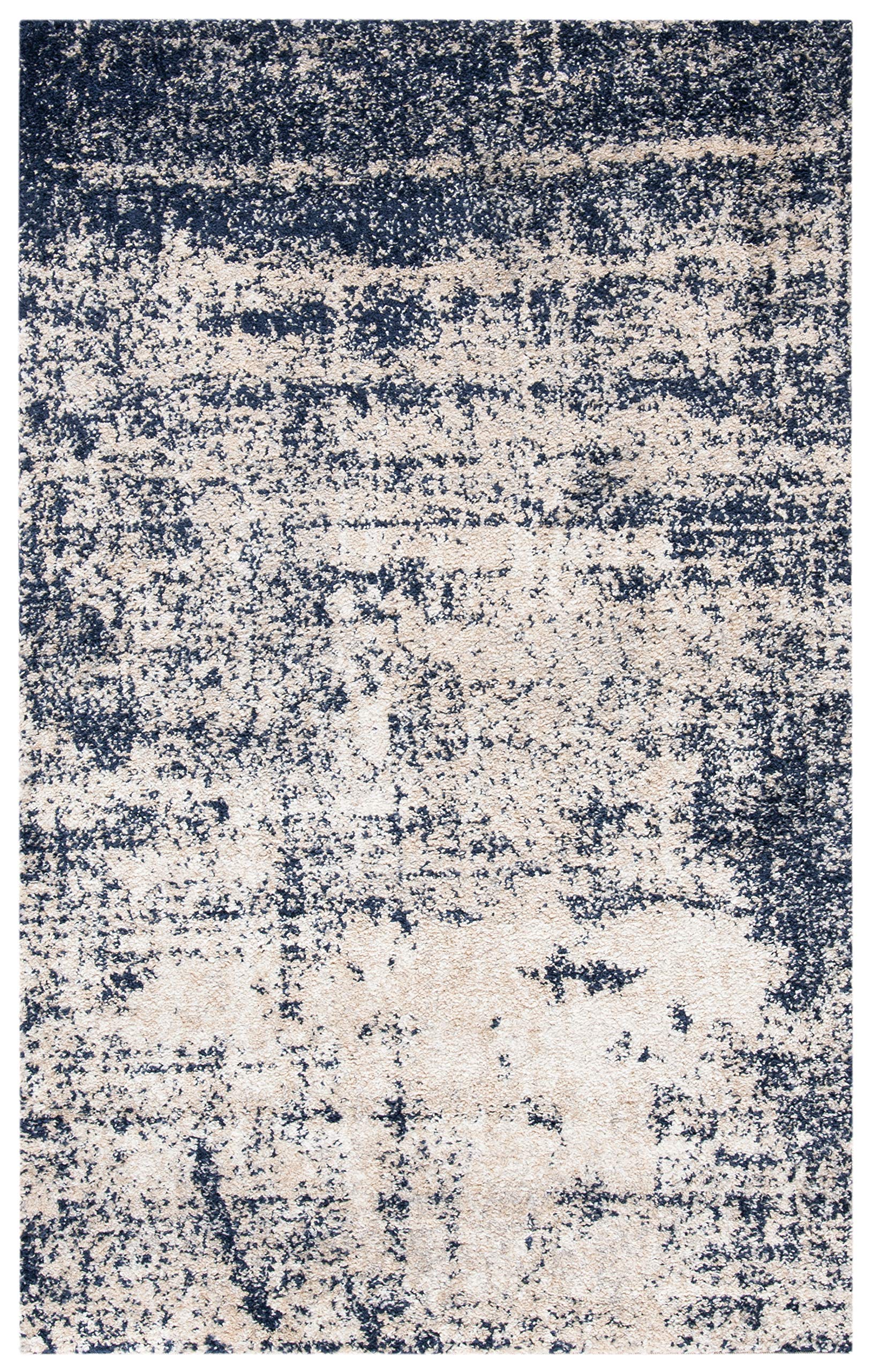 SAFAVIEH Adirondack Collection Accent Rug - 2'6'' x 4', Gold & Navy, Modern Abstract Design, Non-Shedding & Easy Care, Ideal for