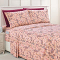 Elegant Comfort Luxury Soft Bed Sheets Paisley Pattern - 1500 Premium Hotel Quality Microfiber Softness Wrinkle And Fade Resistant (4-Piece) Bedding Set, Twin/Twin Xl, Paisley Coral