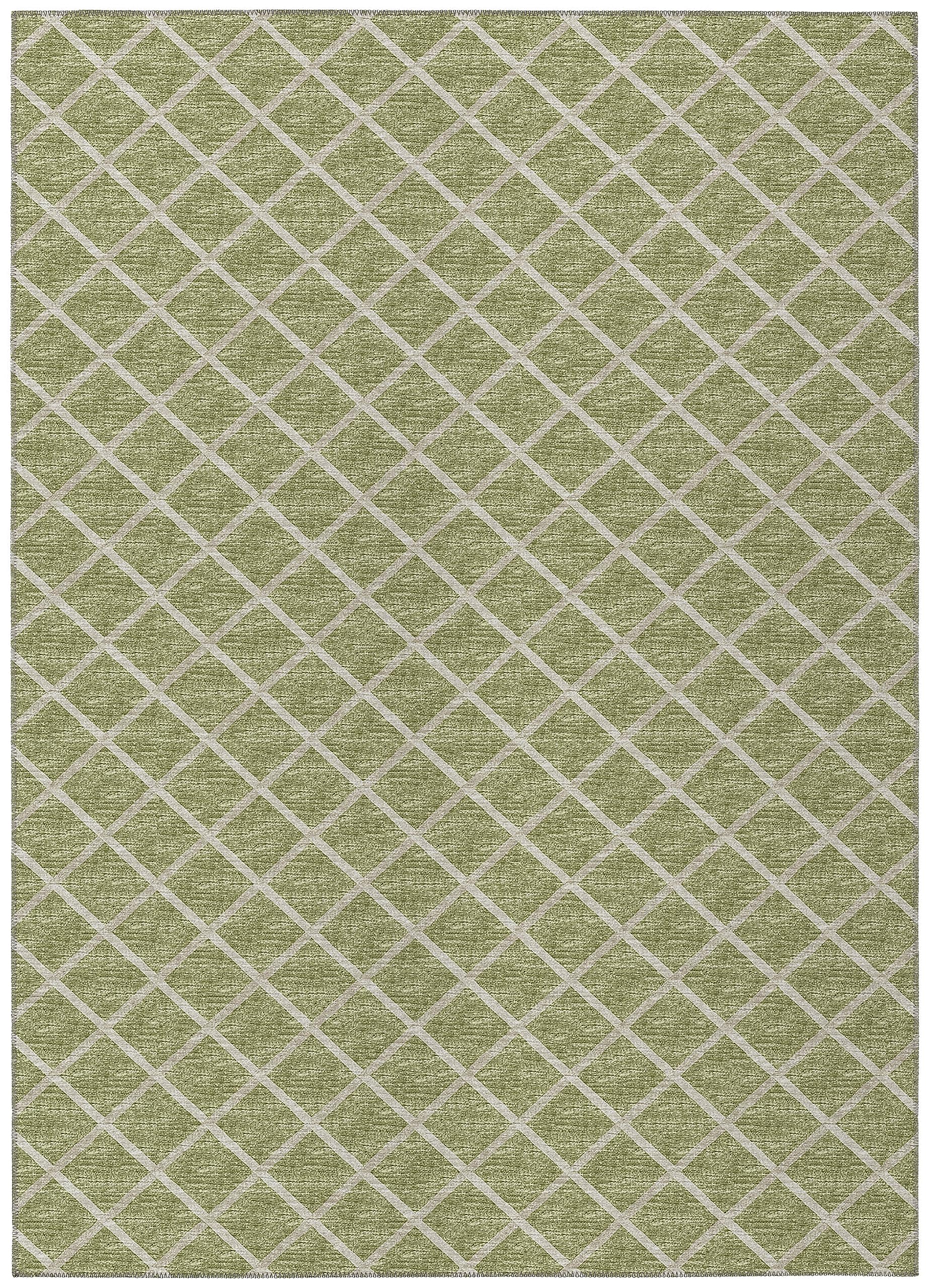 Dalyn Rugs York Yo1 Aloe 8' X 10' Indoor Outdoor Area Rug, Easy Clean, Machine Washable, Non Shedding, Bedroom, Living Room, Dining Room, Kitchen, Patio Rug