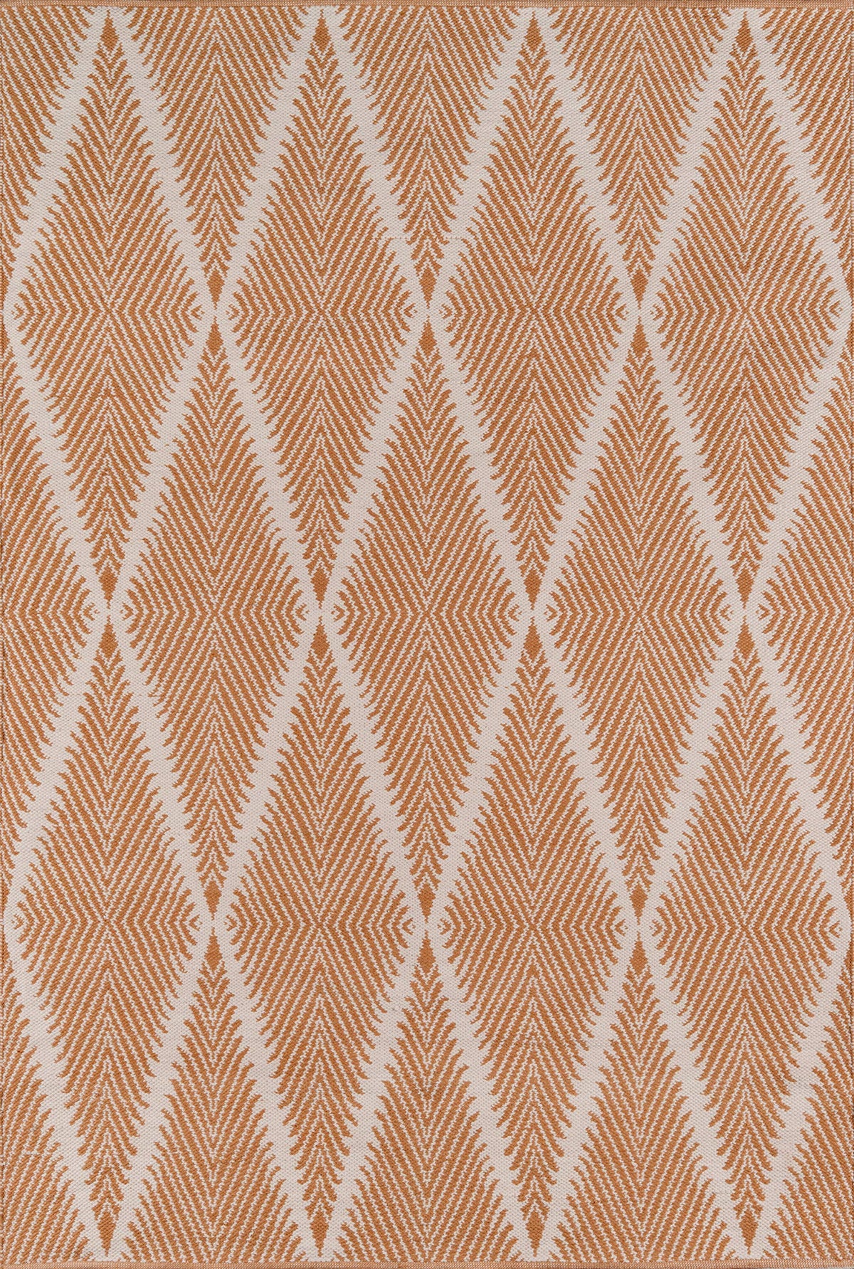 Erin Gates By Momeni River Beacon Orange Hand Woven Indoor Outdoor Area Rug, 23 Inch  X 8 Size Mat For Living Room, Bedroom, Dining