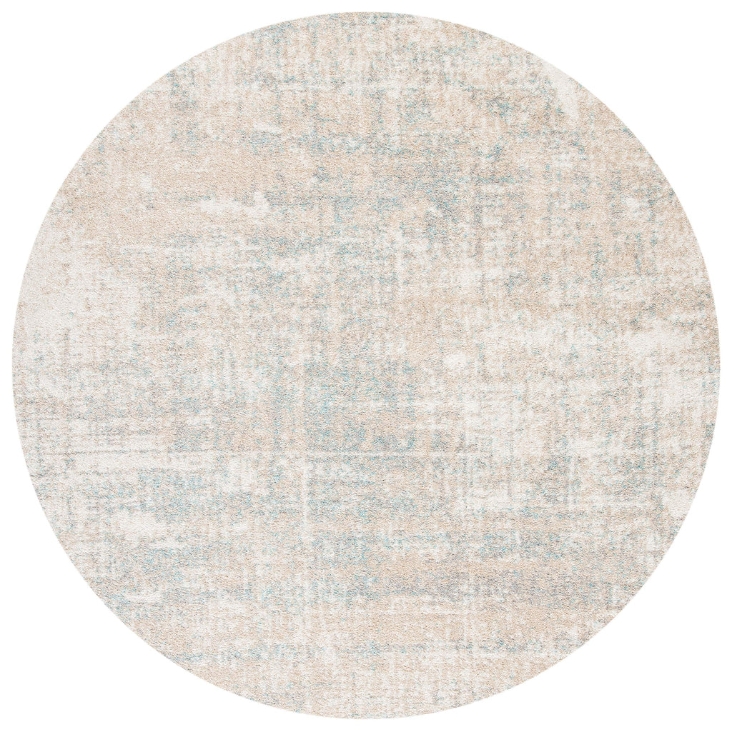 Safavieh Adirondack Collection 4' Round Beige / Slate Adr207B Modern Abstract Non-Shedding Dining Room Entryway Foyer Living Roo