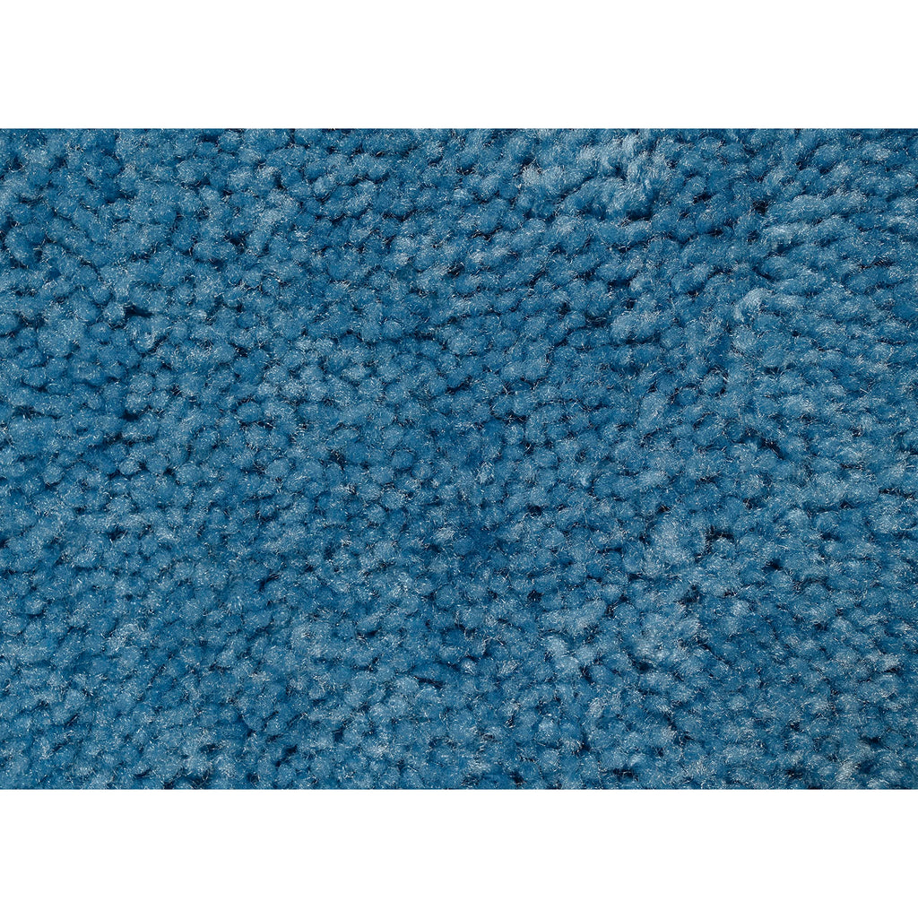 Garland Rug Traditional 3 Piece Nylon Washable Bathroom Rug Set No Lid Or Contour (17X24/21X34/21X34) Basin Blue