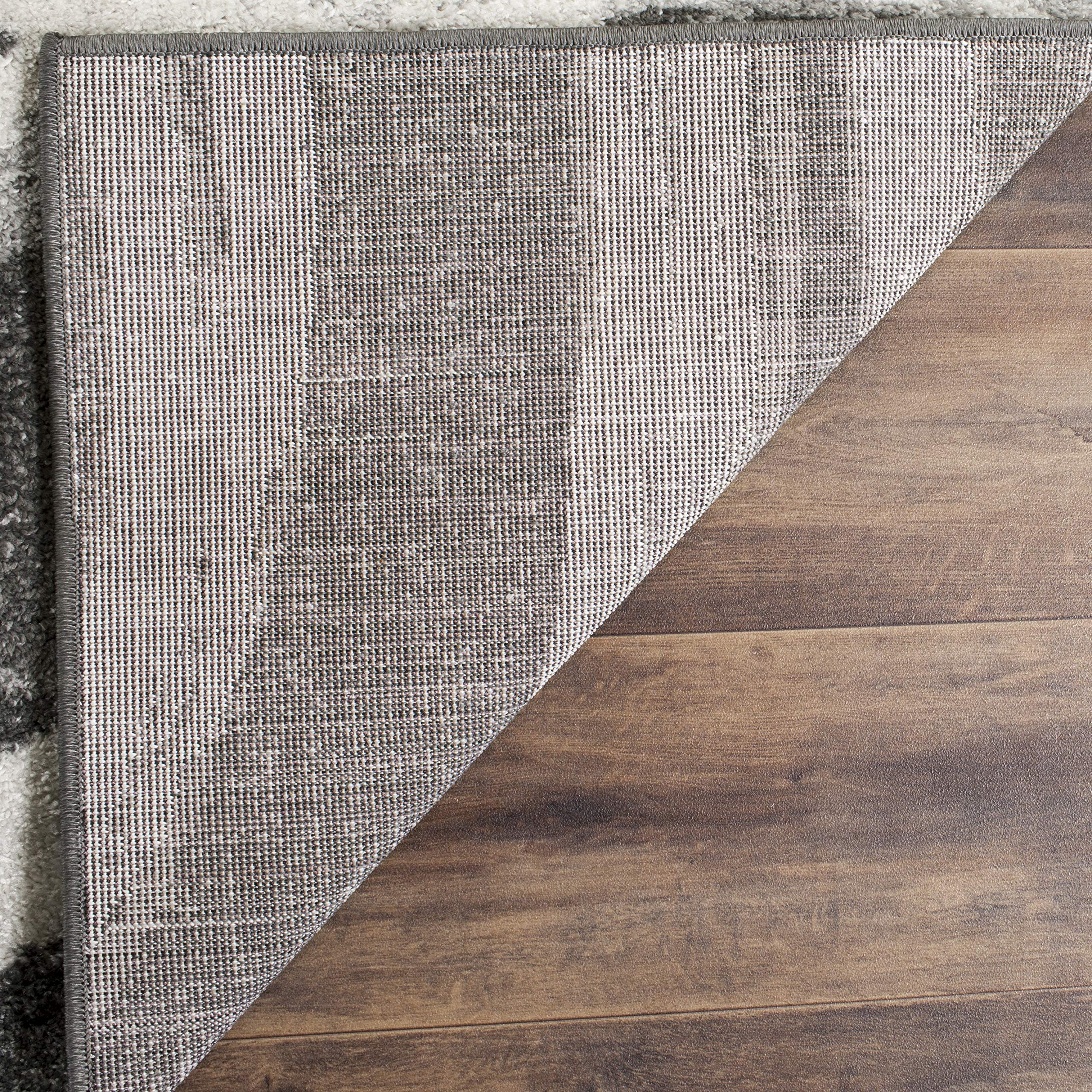 Safavieh Adirondack Collection Runner Rug - 2'6'' X 10', Charcoal & Ivory, Modern Wave Distressed Design, Non-Shedding & Easy Ca