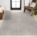 Jonathan Y Scn100A-3 Skagen High-Low Minimalist Curve Geometric Indoor/Outdoor Area Rug, Modern, Contemporary, Geometric, Bohemi