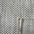 Safavieh Courtyard Collection Area Rug - 10' X 14', Grey & Navy, Non-Shedding & Easy Care, Indoor/Outdoor & Washable-Ideal For Patio, Backyard, Mudroom (Cy8521-36812)