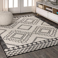 JONATHAN Y MOH200A-13 Amir Moroccan Beni Souk Area Rug, Bohemian, Scandinavian, Transitional, Rustic for Bedroom, Kitchen, Livin