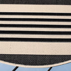 Safavieh Courtyard Collection 5'3'' Round Terracotta/Beige Cy6062 Stripe Indoor/ Outside Waterproof Easy Cleansingpatio Backyard
