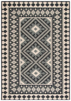 Safavieh Veranda Collection Area Rug - 8' X 11', Ivory & Grey, Boho Design, Non-Shedding & Easy Care, Indoor/Outdoor & Washable-