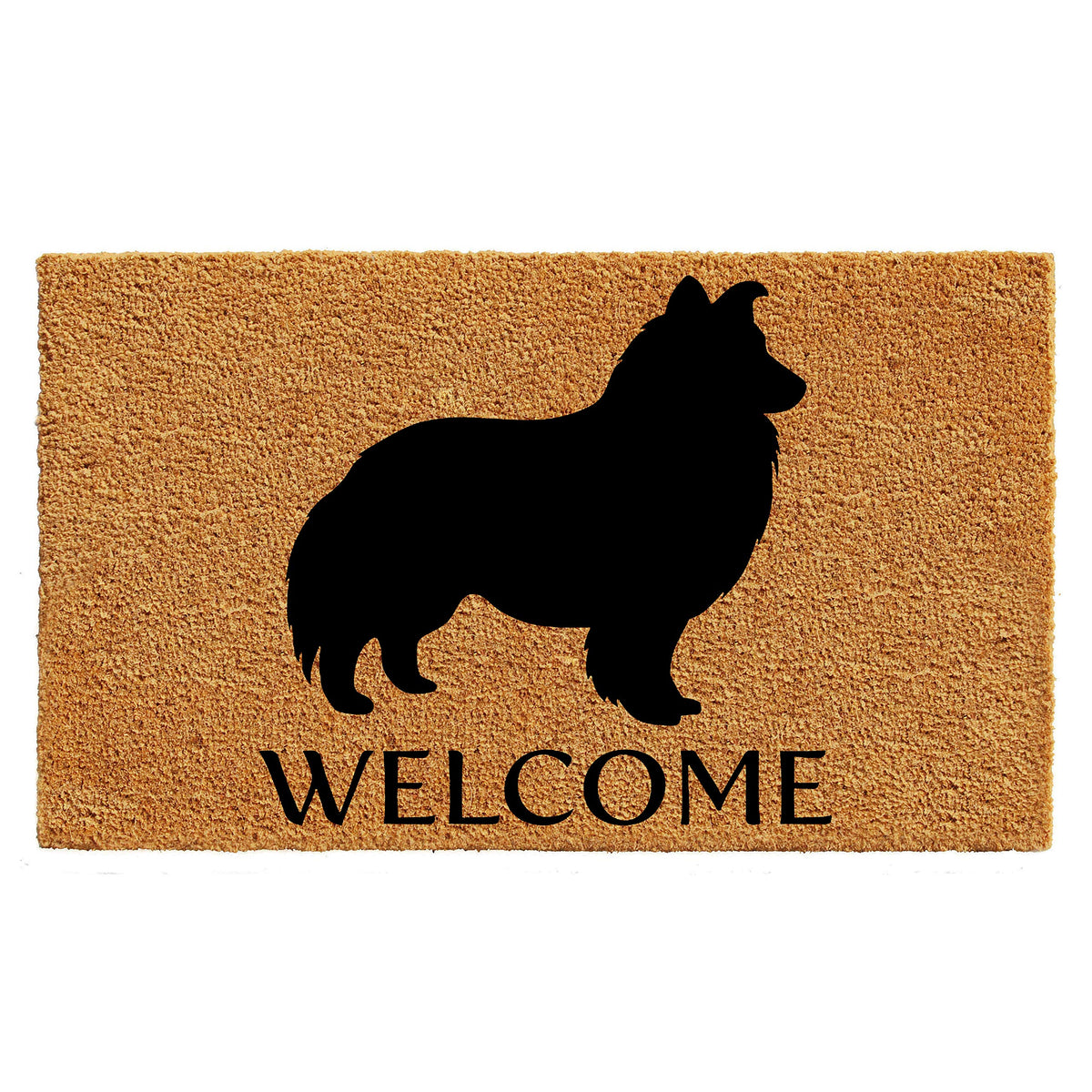 Calloway Mills Az105691729 Shetland Sheepdog Doormat, 17' X 29', Natural/Black