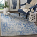 SAFAVIEH Adirondack Collection Accent Rug - 4 x 6, Grey & Blue, Oriental Distressed Design, Non-Shedding & Easy Care, Ideal fo