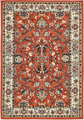 Unique Loom Sialk Hill Collection Area Rug - Washington (4 1 x 6 1 Rectangle Terracotta/Cream)