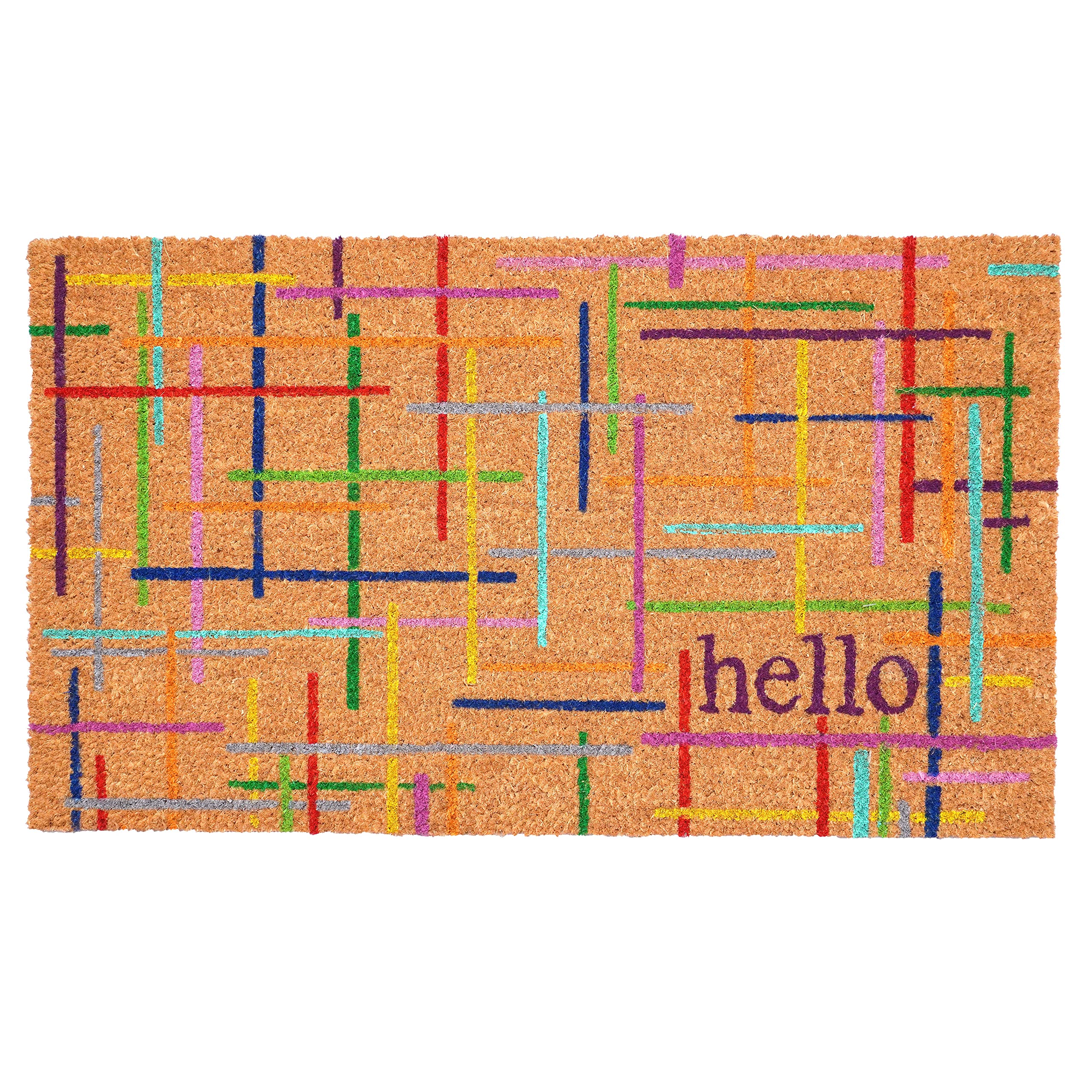Calloway Mills 107951729 Colorful Lines Doormat 17' X 29'