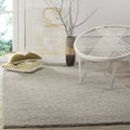 SAFAVIEH Natura Collection Area Rug - 10 x 14, Silver, Handmade Wool, Ideal for High Traffic Areas in Living Room, Bedroom (NA