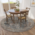 Dalyn Rugs Jericho Jc6 Charcoal 6' X 6' Rectangle Soft Round Rug, Easy Clean, Non Shedding, Bedroom, Entry, Living Room, Dining Room, Kitchen Rug