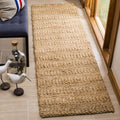 SAFAVIEH Natural Fiber Collection Runner Rug - 23 x 12, Natural, Handmade Braided Woven Jute, Ideal for High Traffic Areas in 