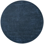 Rizzy Home | Tc8576 | Technique Collection | Wool Area Rug | 2'6" X 8' | Navy Solid