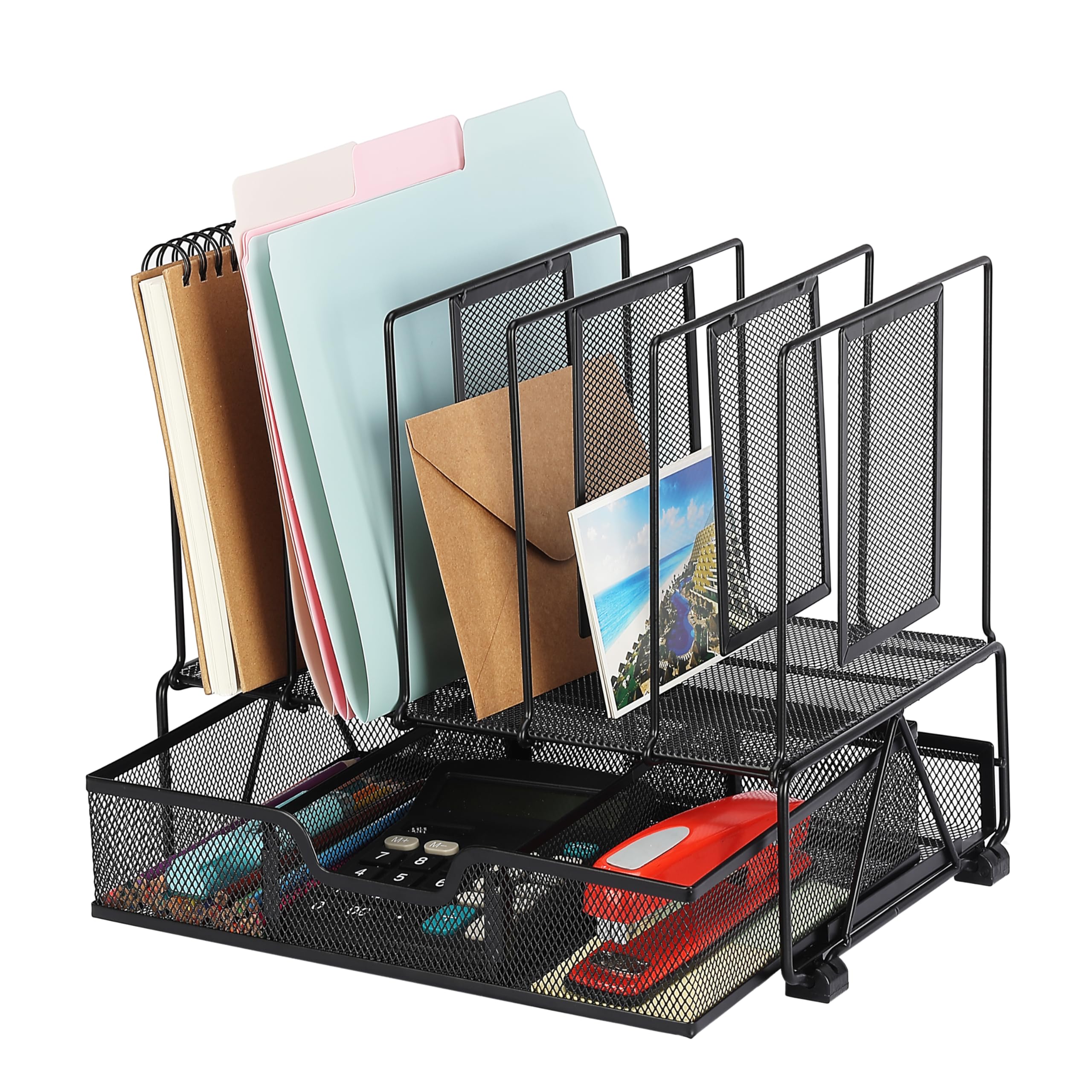 Mr. Pen- Mesh Desk Organizer With Drawer, Office Desk Organizers And Accessories, Desktop & Desk File Organizer