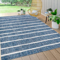 Jonathan Y Smb125C-4 Colonia Berber Stripe Indoor Outdoor Area-Rug Bohemian Contemporary Easy-Cleaning Bedroom Kitchen Backyard