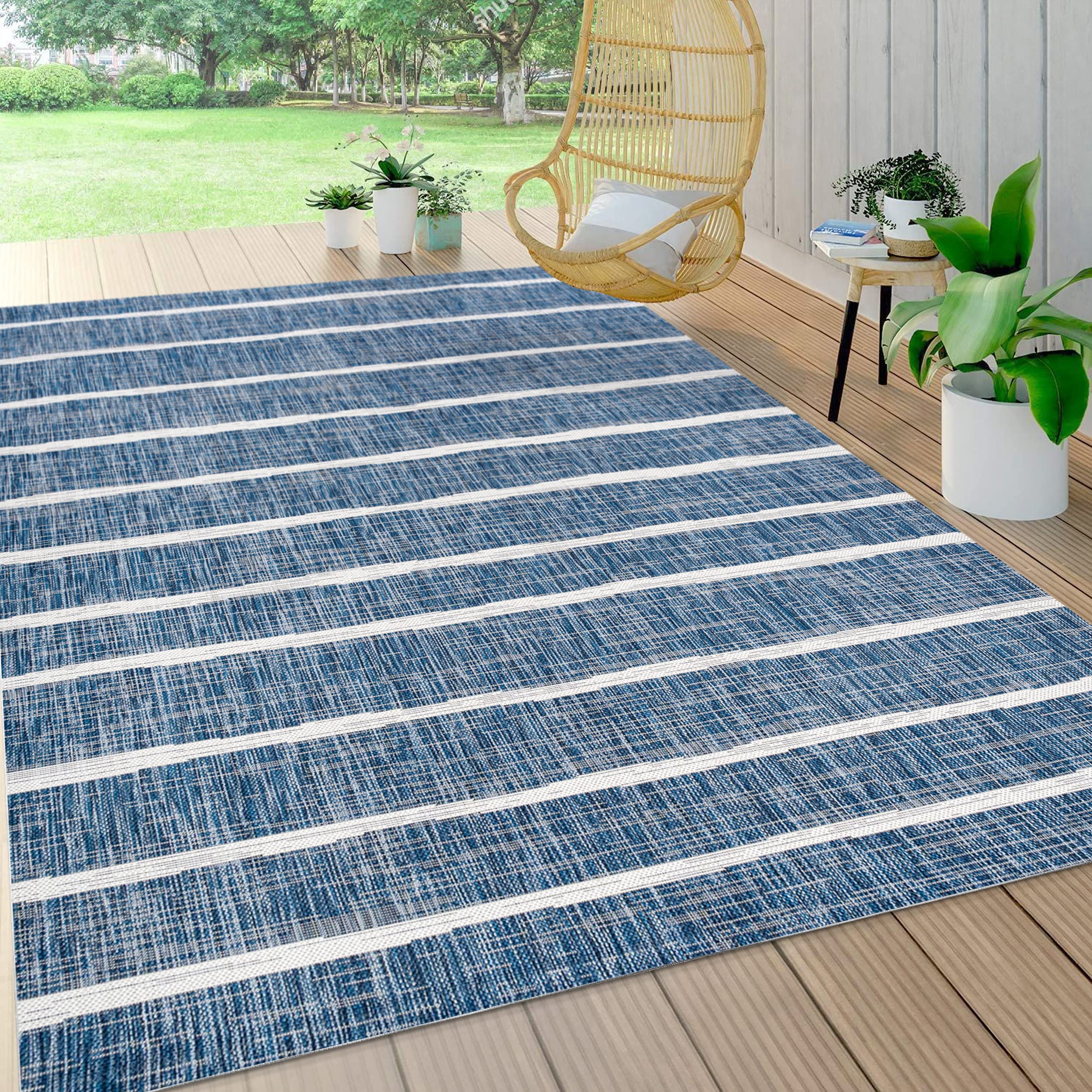 Jonathan Y Smb125C-4 Colonia Berber Stripe Indoor Outdoor Area-Rug Bohemian Contemporary Easy-Cleaning Bedroom Kitchen Backyard