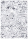 SAFAVIEH Amelia Collection Accent Rug - 22 x 4, Grey & Ivory, Modern Abstract Design, Non-Shedding & Easy Care, Ideal for High