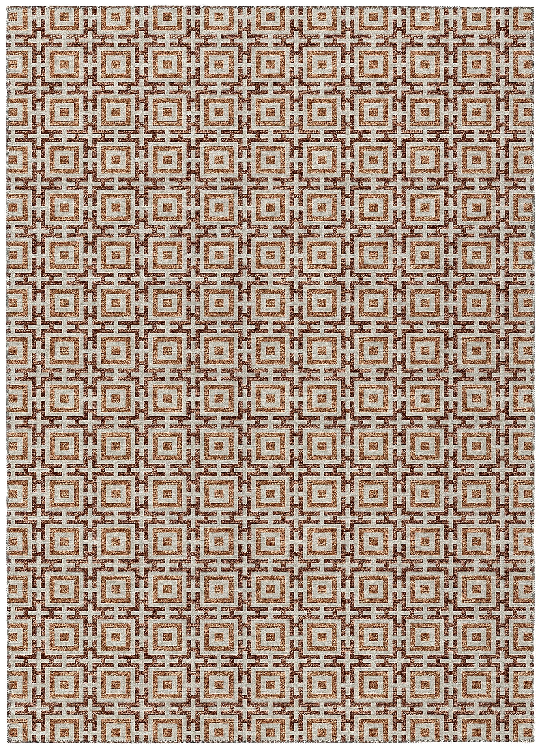 Dalyn Rugs Marlo Mo1 Paprika 8' X 10' Indoor Outdoor Area Rug, Easy Clean, Machine Washable, Non Shedding, Bedroom, Living Room, Dining Room, Kitchen, Patio Rug