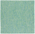 Safavieh Courtyard Collection 5'3' Square Green/Blue Cy8521 Indoor/Outdoor Non-Shedding Easy Cleaning Patio Backyard Porch Deck Mudroom Area Rug