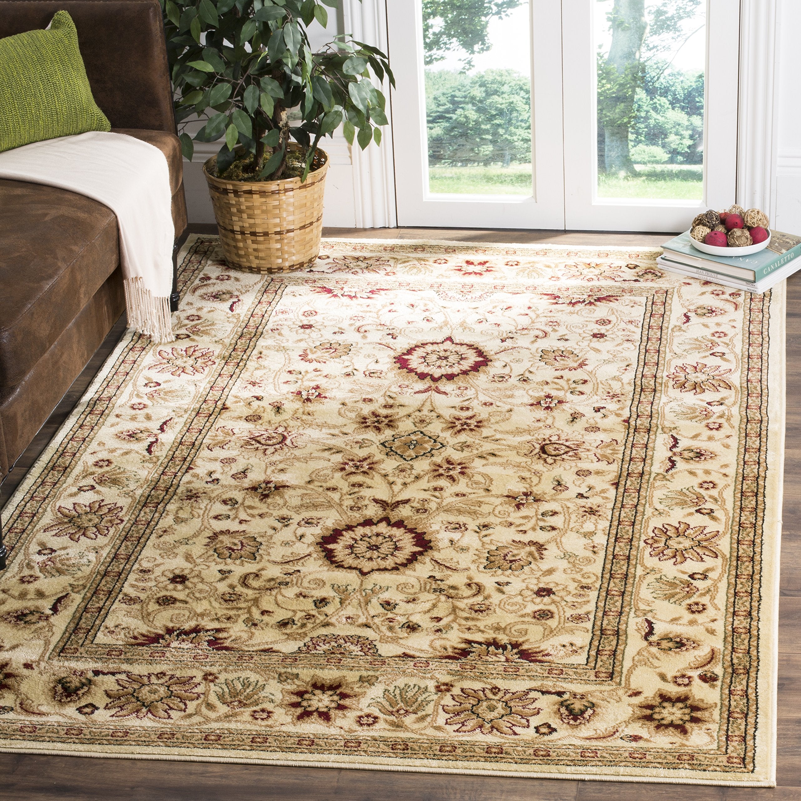 SAFAVIEH Lyndhurst Collection Accent Rug - 23 x 4, Ivory & Ivory, Traditional Oriental Design, Non-Shedding & Easy Care, Ideal