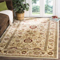 SAFAVIEH Lyndhurst Collection 33 Square Ivory / Ivory LNH212L Traditional Oriental Non-Shedding Living Room Bedroom Accent Rug
