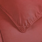 Chezmoi Collection Mineral Red Down Alternative Comforter Queen - 3-Piece Lightweight Comforter Set - All Seasons Microfiber Com