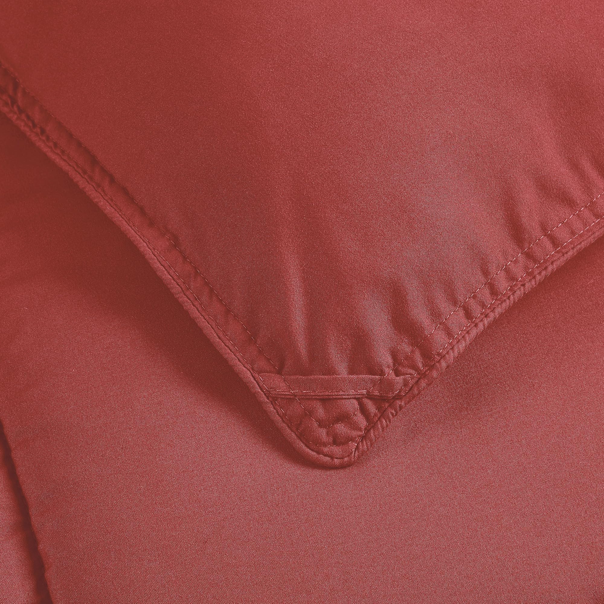 Chezmoi Collection Mineral Red Down Alternative Comforter Queen - 3-Piece Lightweight Comforter Set - All Seasons Microfiber Com